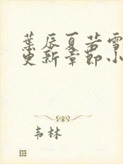 叶辰夏若雪最新更新章节小说免费阅读