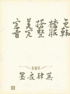 完美搭档免费观看完整版韩剧在线