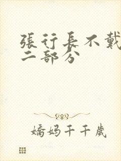 张行长不戴套第二部分封面