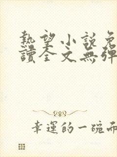 热望小说免费阅读全文无弹窗封面