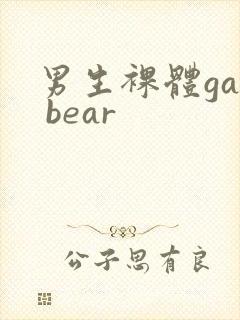 男生裸体gay bear封面