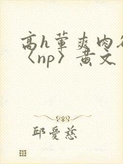 高h荤爽肉欲文〈np〉黄文