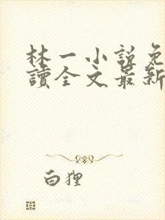 林一小说免费阅读全文最新章节