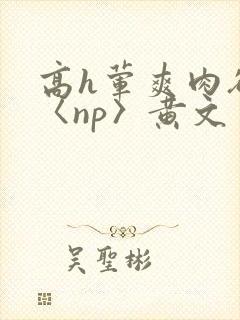 高h荤爽肉欲文〈np〉黄文