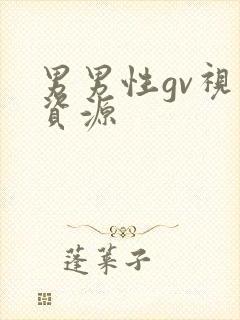 男男性gv视频资源