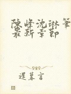 陈峰沈琳笔趣阁最新章节封面