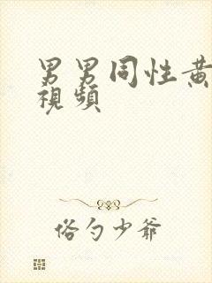 男男同性黄色小视频