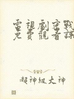 电视剧密战无声免费观看谍战迷