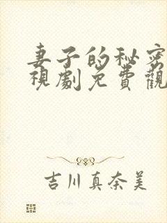 妻子的秘密3电视剧免费观看在线播放封面