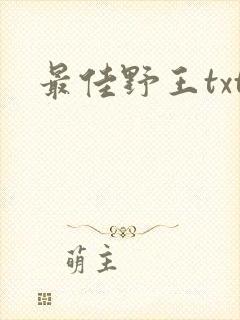 最佳野王txt
