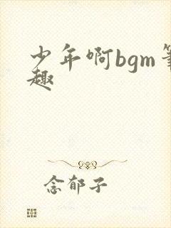 少年啊bgm笔趣封面