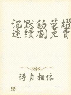 沉默的荣耀电视连续剧免费观看全集