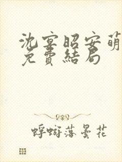 沈宴昭安萌全文免费结局