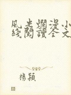 风光烂漫小说在线阅读全文无弹窗