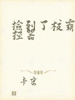 捡到了校霸的遥控器封面