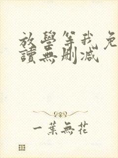 放学等我免费阅读无删减