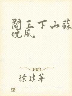 阎王下山苏文陆晚风封面