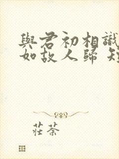 与君初相识,犹如故人归 短剧