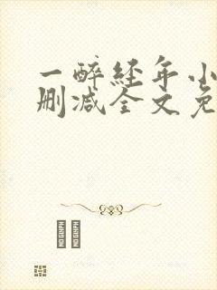 一醉经年小说无删减全文免费阅读