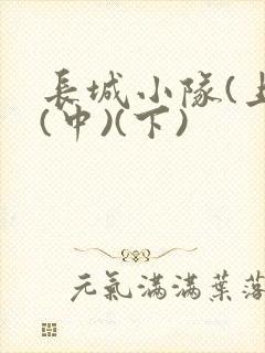 长城小队(上)(中)(下)