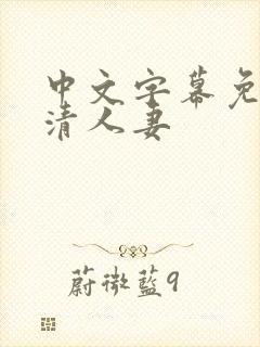 中文字幕免费高清人妻