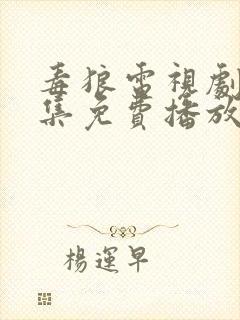 毒狼电视剧45集免费播放封面