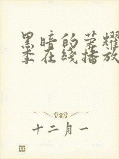 黑暗的荣耀第二季在线播放免费观看封面