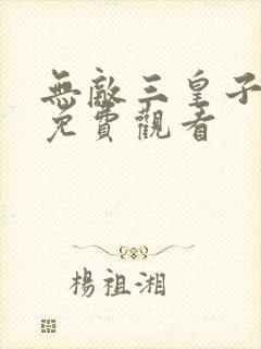 无敌三皇子全集免费观看封面