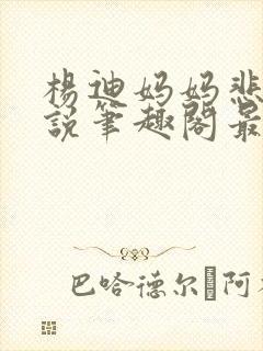 杨迪妈妈悲哀小说笔趣阁最新章节