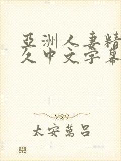 亚洲人妻精品久久中文字幕