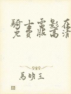 骑士电影在线看免费版高清