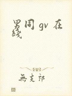 男同 gv 在线