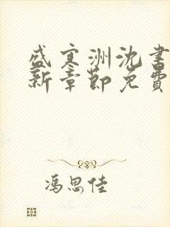 盛寒洲沈书棠最新章节免费阅读全文封面