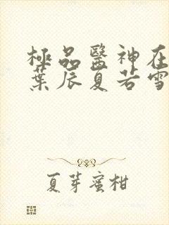 极品医神在都市叶辰夏若雪孙怡封面