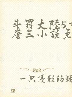 斗罗大陆5重生唐三小说免费阅读