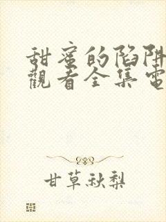 甜蜜的陷阱免费观看全集电视剧完整版