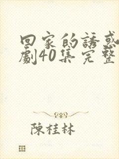 回家的诱惑电视剧40集完整版免费