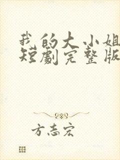 我的大小姐老婆短剧完整版免费看