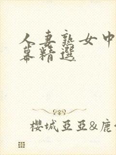 人妻熟女中文字幕精选