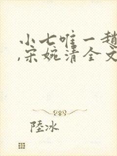 小七唯一赵振国,宋婉清全文阅读免费