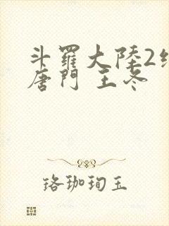 斗罗大陆2绝世唐门 王冬