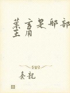 叶玄是哪部小说主角