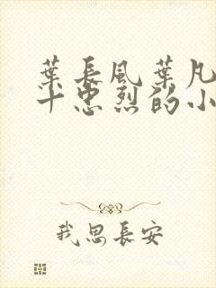 叶长风叶凡一门十忠烈的小说名字