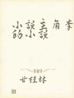 小说主角李辰安的小说