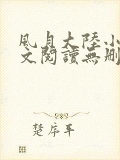 风月大陆小说全文阅读无删减