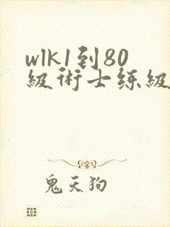 wlk1到80级术士练级天赋