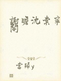 谢瞻沈棠宁笔趣阁