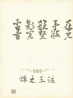 电影杀手在线观看完整版免费