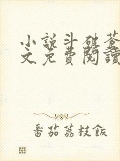 小说斗破苍穹全文免费阅读笔趣阁