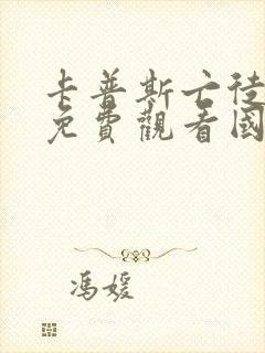 卡普斯亡徒电影免费观看国语版